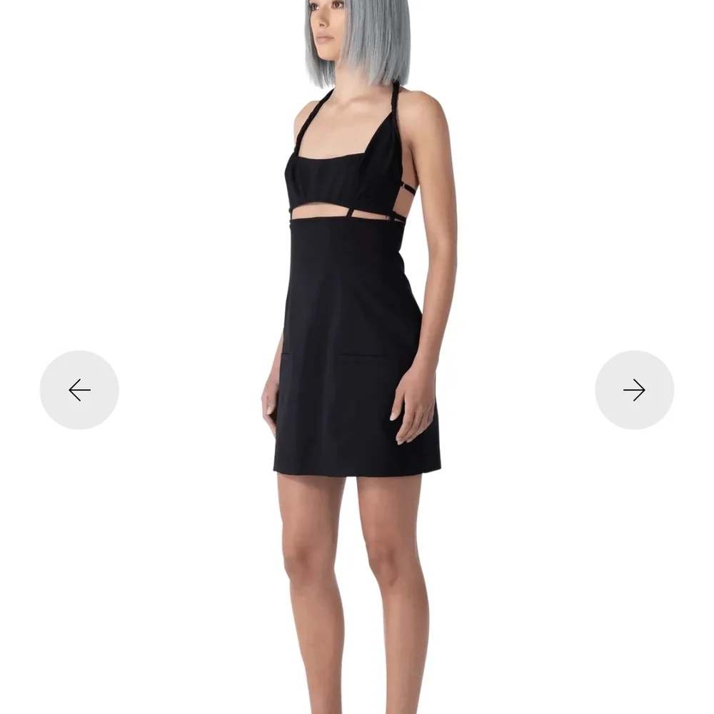 Jacquemus Black Strappy Cutout Mini Dress Size FR40 - Picture 1 of 6